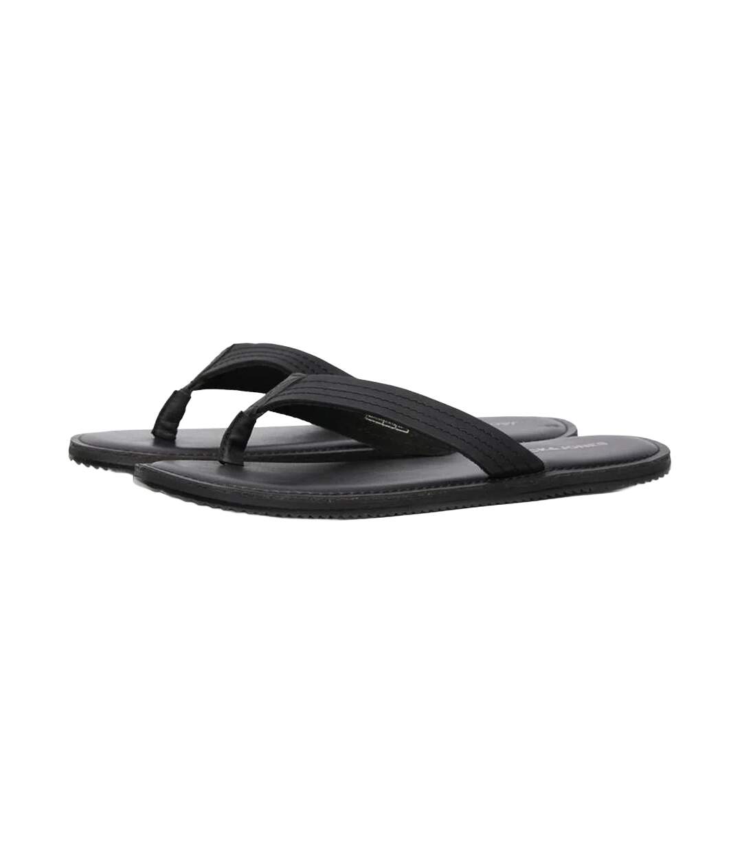 Mens washton leather flip flops anthracite Jack And Jones-1
