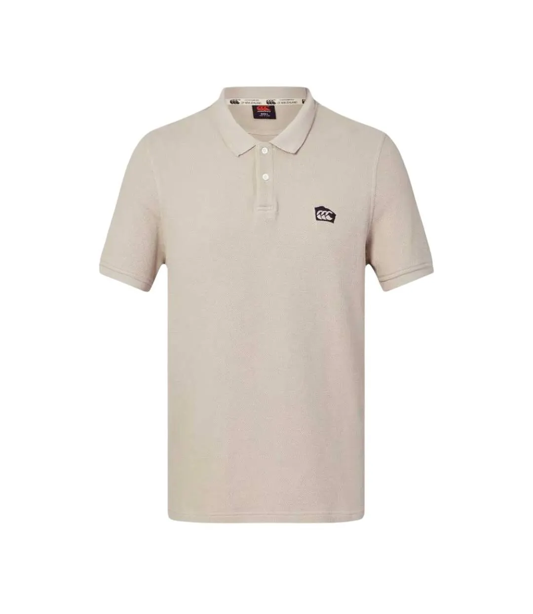 Mens Classic Polo Shirt Silver Canterbury-2