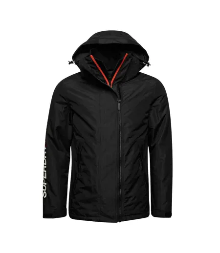 Veste noire homme superdry hooded