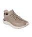Mens Knitted Trainers Tan Skechers-4
