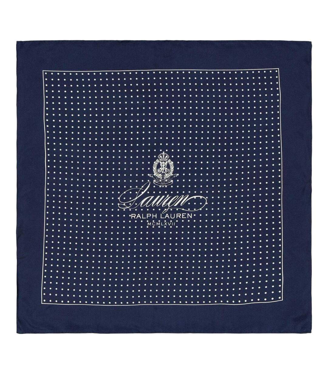 Écharpe Motif/style À Pois Taille Unique Bleu Marine Ralph Lauren-1