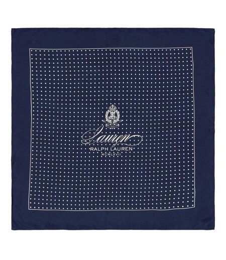 Écharpe Motif/style À Pois Taille Unique Bleu Marine Ralph Lauren