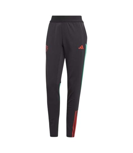 Pantalon De Survêtement Motif/style Manchester United Fc Femme Noir Rouge Adidas