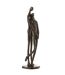 Statuette Déco Couple Résine 37cm Marron Foncé-1