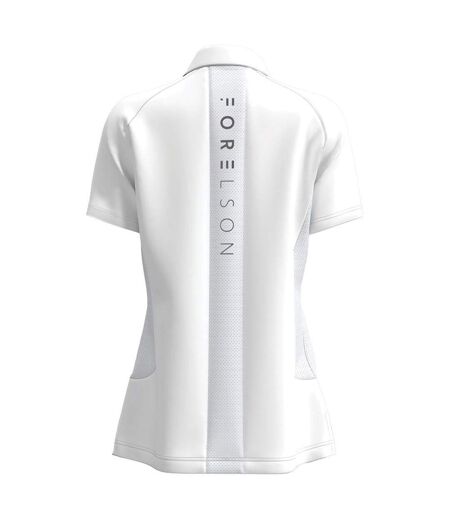 Womens/ladies lightweight polo shirt white Batsford