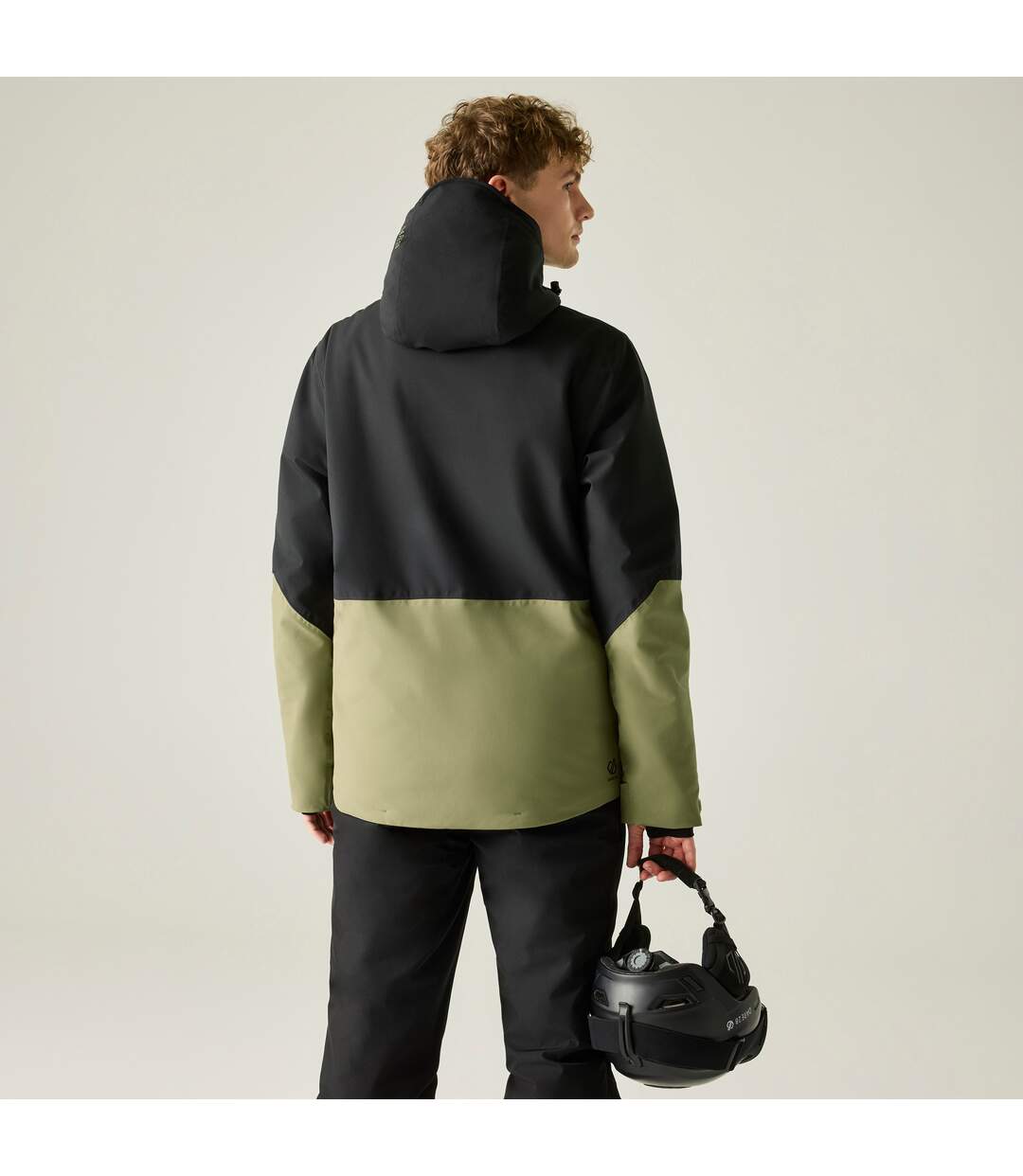 Mens Halfpipe Iv Colour Block Ski Jacket Black Martini Olive Dare 2B-1