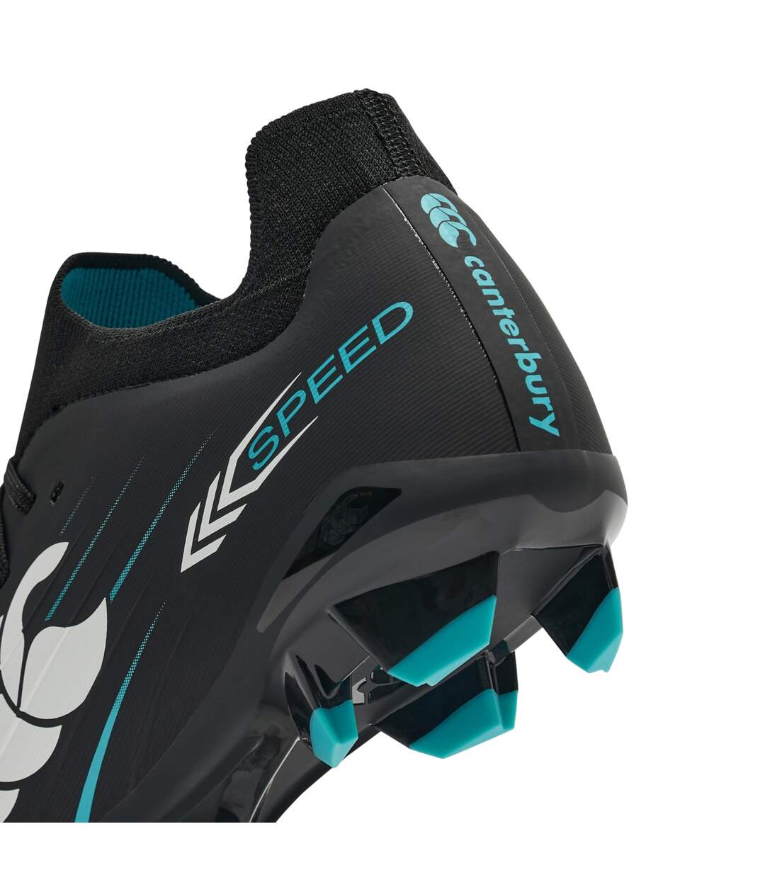 Unisex Adult Speed Falcon Pro 2.0 Firm Ground Rugby Boots Black Green Canterbury-4