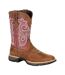 Bottes De Cowboy Lady Rebel Pro Femme Marron Ronces Rouge Rouille Durango-1