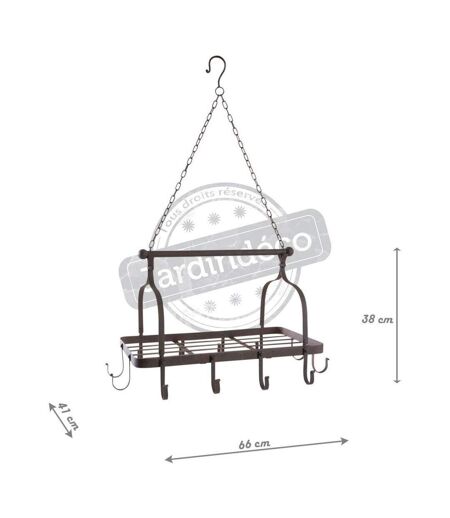 Suspension porte ustensiles en métal