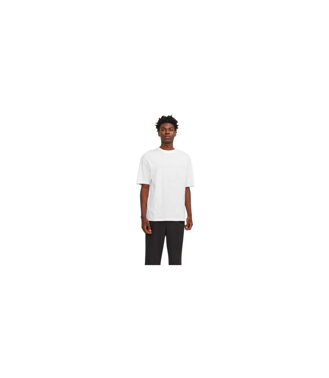 T-shirt Bradley Homme Blanc Jack And Jones-1