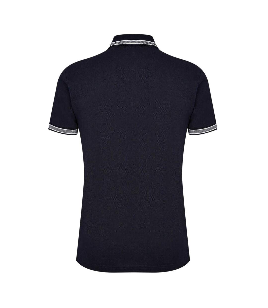 Polo Motif/style Rayure Contrastée Sur Bord Paddy Homme Bleu Marine Boss-2
