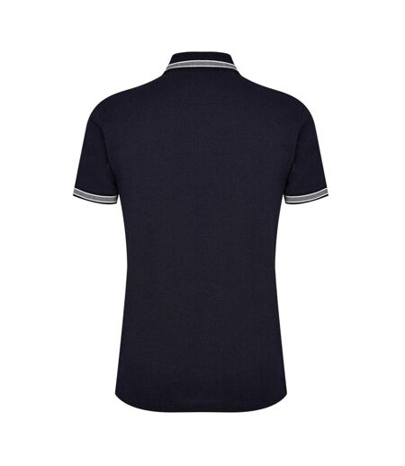 Polo Motif/style Rayure Contrastée Sur Bord Paddy Homme Bleu Marine Boss