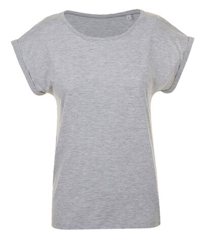 T-shirt manches courtes col rond FEMME - 01406 - gris