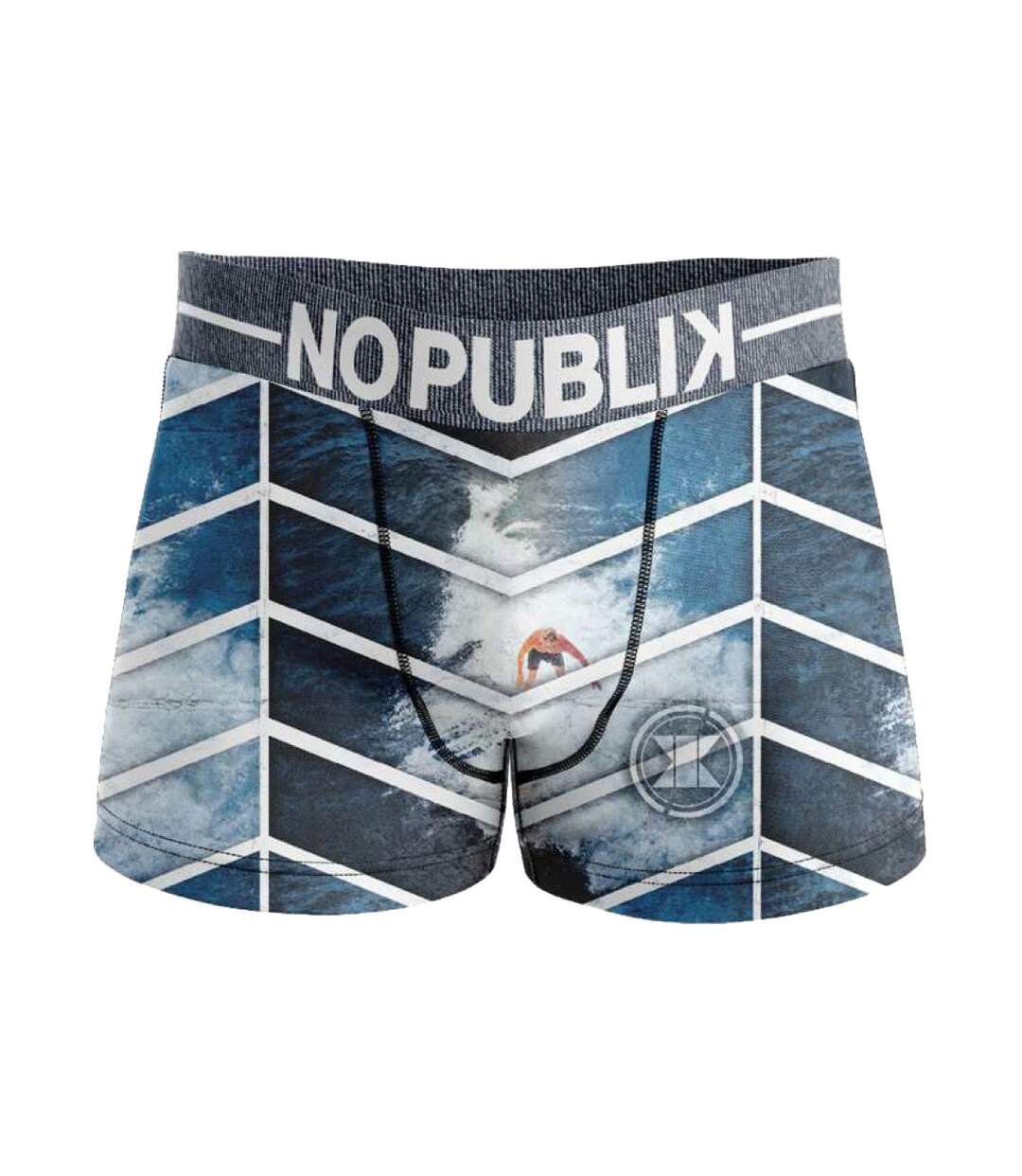 Boxer No Publik Homme Confort et Fantaisie en Microfibre -Assortiment modèles photos selon arrivages- Pack de 3 Boxers BEACH 54508