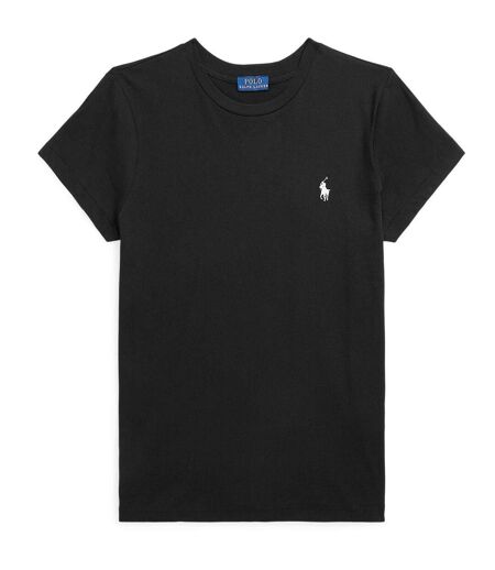 Womens/ladies Jersey T-shirt Black Ralph Lauren