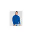 Sweat Uni À Col Montant Zippé Iconic Premium Homme Bleu Roi Fruit Of The Loom-1