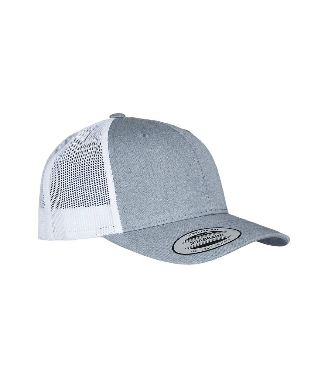 Casquette trucker retro adulte gris / blanc Flexfit-2