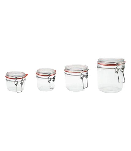 Set de 6 bocaux en verre à armature 200 ml