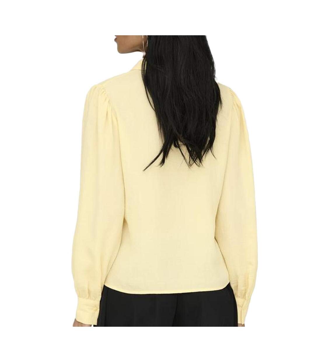 Chemise jaune femme jdy divya-2