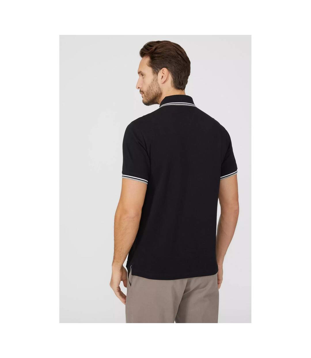 Polo Homme Noir Maine-3