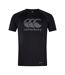 Mens Big Logo Super Light T-shirt Black Gunmetal Grey Canterbury-2