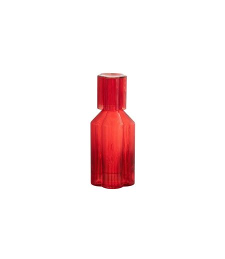 Carafe en Verre Fiole 27cm Rouge