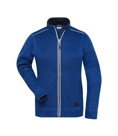 Veste zippée polaire workwear - femme - JN897 - bleu roi foncé