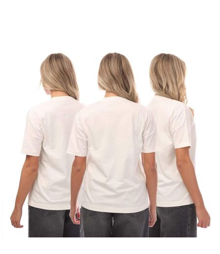 Pack Of 3  Womens/ladies T-shirt  White Black Ambush