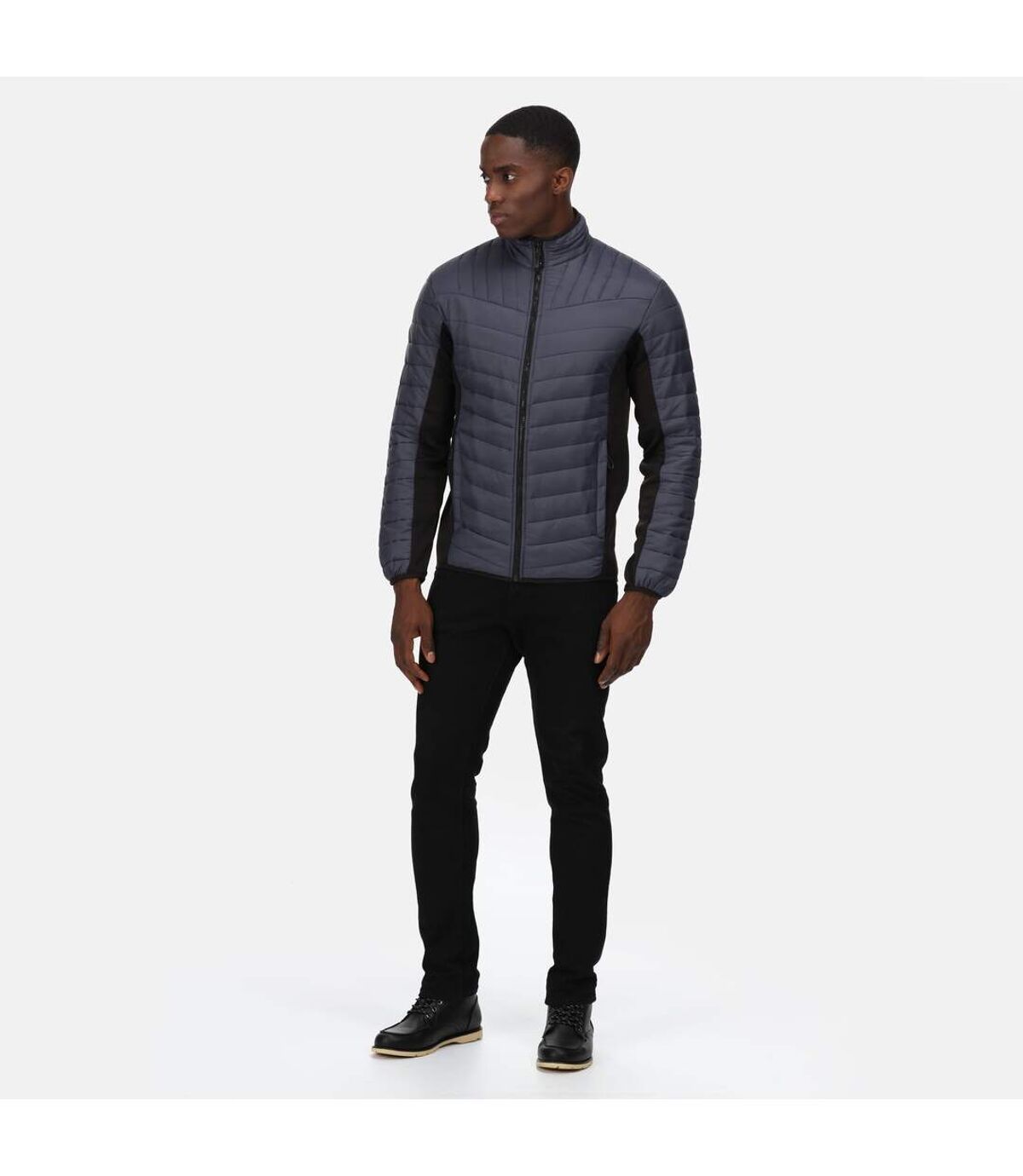 Regatta Mens Tourer Hybrid Jacket (Seal Grey/Black)