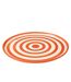 Assiette de Présentation en Céramique Granada Rayure 34cm Orange-2