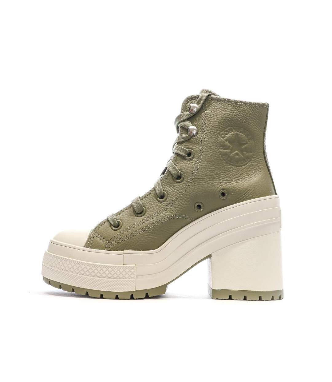 Baskets kaki femme converse chuck 70 de luxe-1