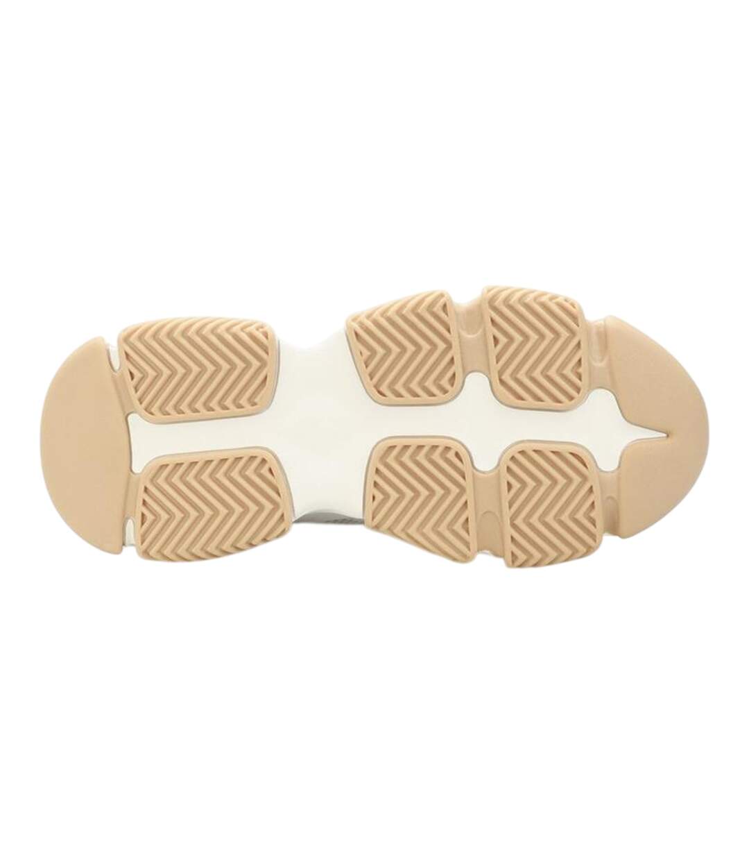 Womens/ladies Possession-e Platform Trainers Cream Steve Madden-3