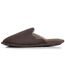 Isotoner Chaussons Mules homme velours, semelle ergonomique, mousse à mémoire forme, design confortable-4