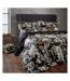 Lavish sateen floral duvet cover set black EW by Edinburgh Weavers