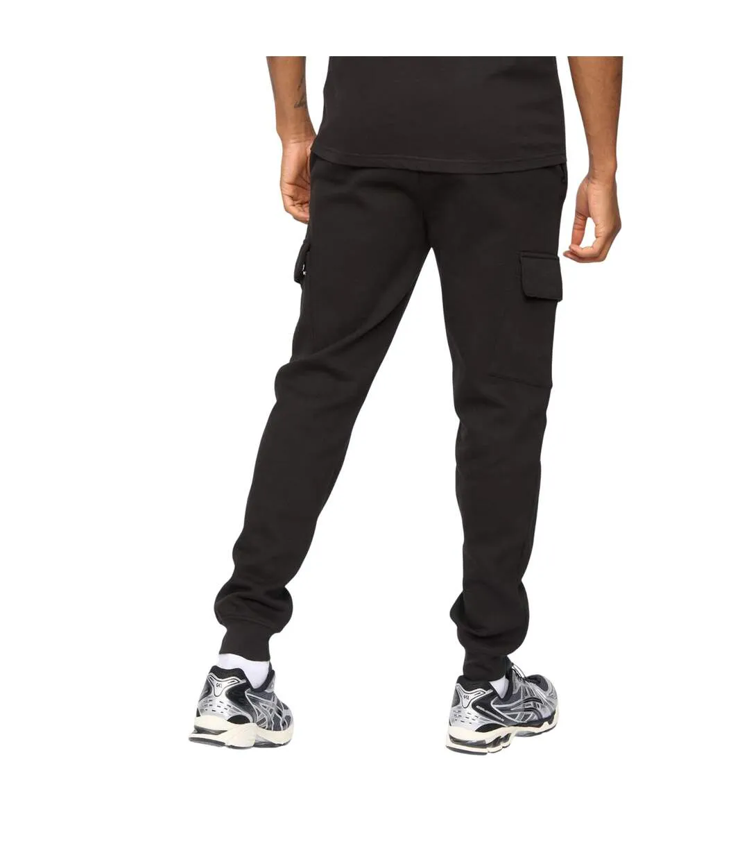 Mens Crosby Cargo Jogging Bottoms Black Kings Will Dream-3