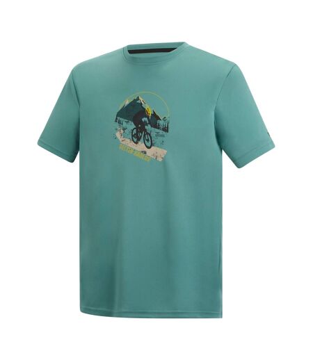 T-shirt Motif/style Vtt Fingal Slogan Homme Bleu Clair Regatta
