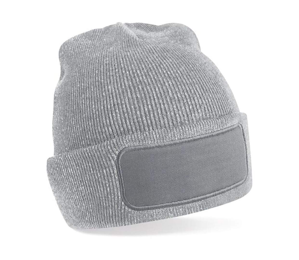 Bonnet avec patch - Adulte - B445 - gris heather-1