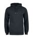 Sweat À Capuche Premium Homme Noir Clique-1