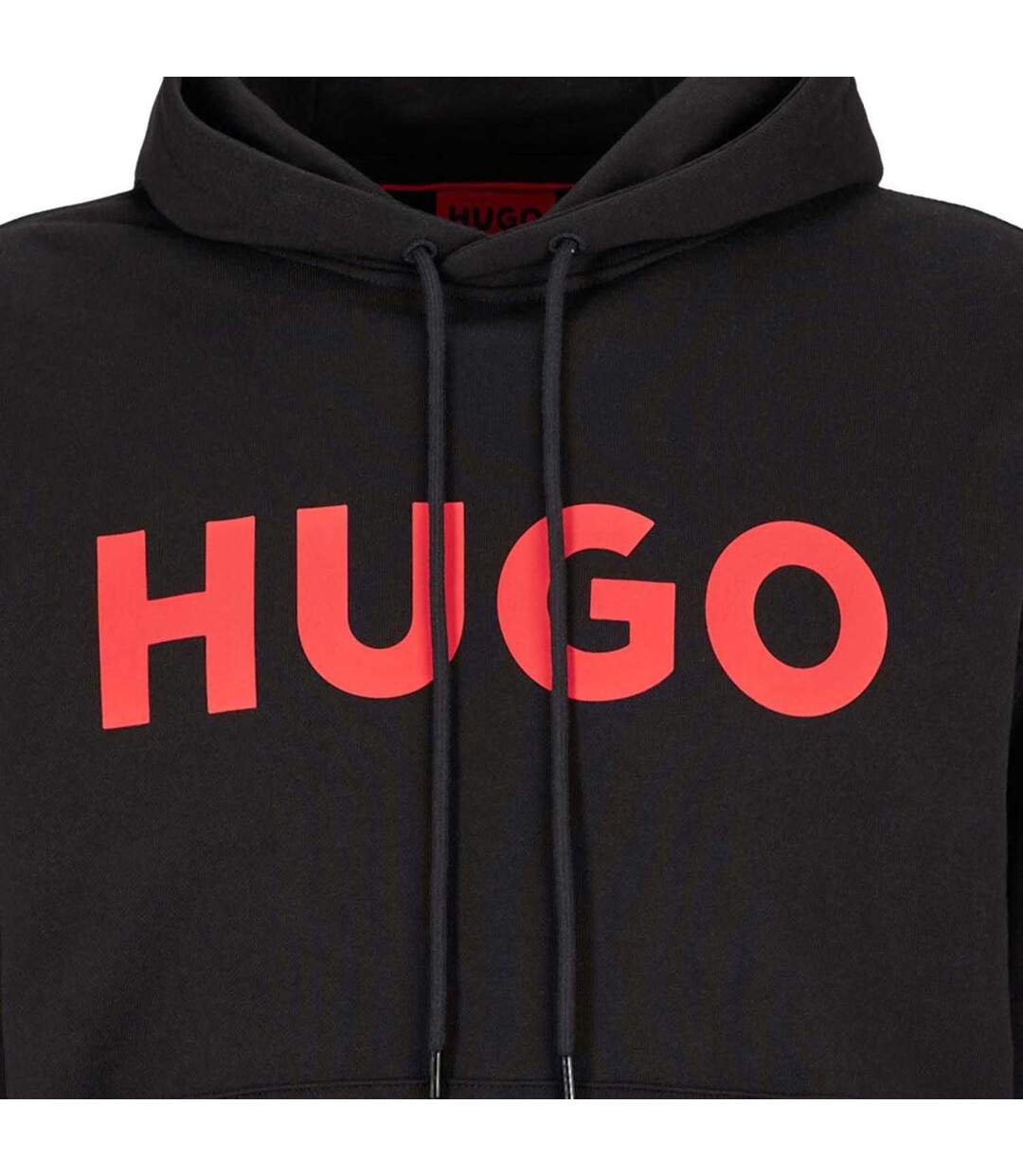 Sweat À Capuche Devie Homme Noir Hugo-3