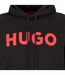 Sweat À Capuche Devie Homme Noir Hugo-3