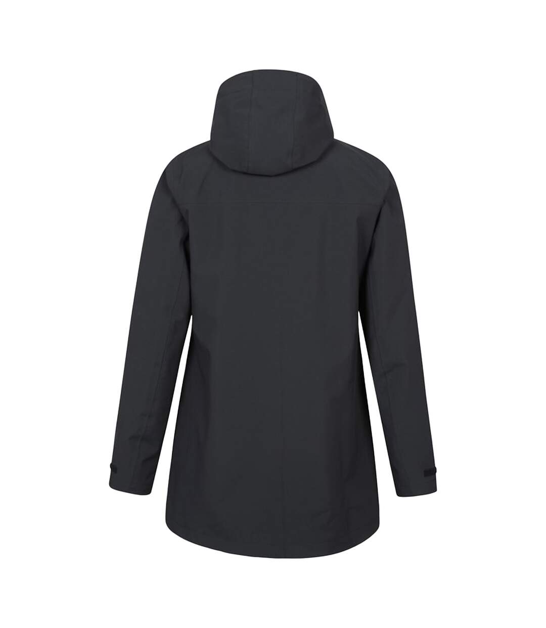 Womens/ladies april longline waterproof jacket black Mountain Warehouse-2