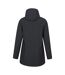 Womens/ladies april longline waterproof jacket black Mountain Warehouse-2