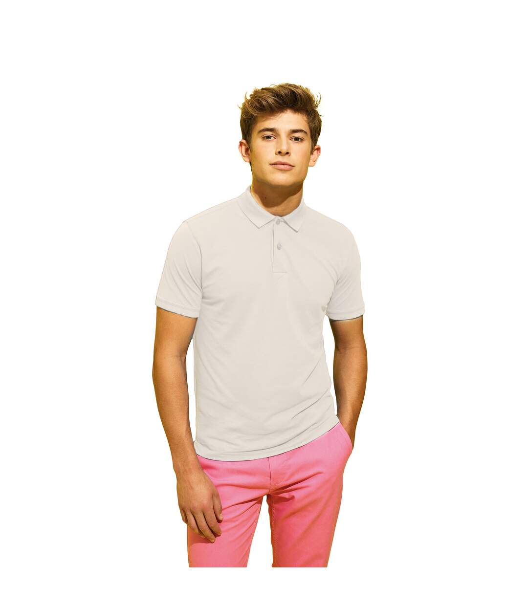 Polo Homme Blanc Ancien Asquith & Fox-2