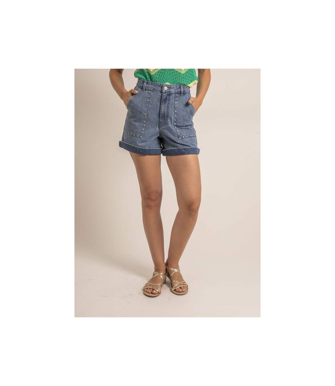 Short denim clous XIMOLI - Dona X Lisa-1