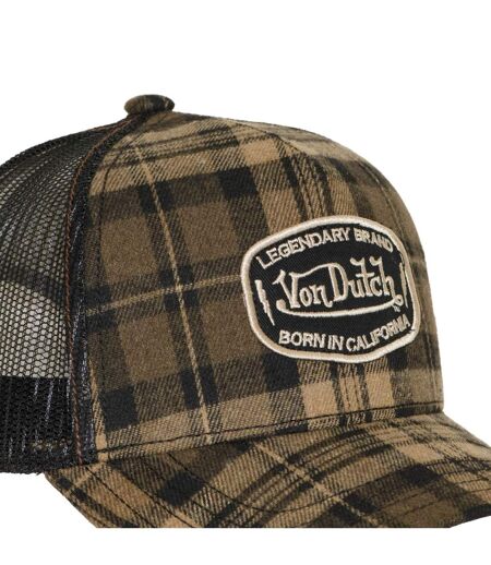 Casquette baseball avec filet imprimé carreaux et écusson Carreaux 08 Vondutch