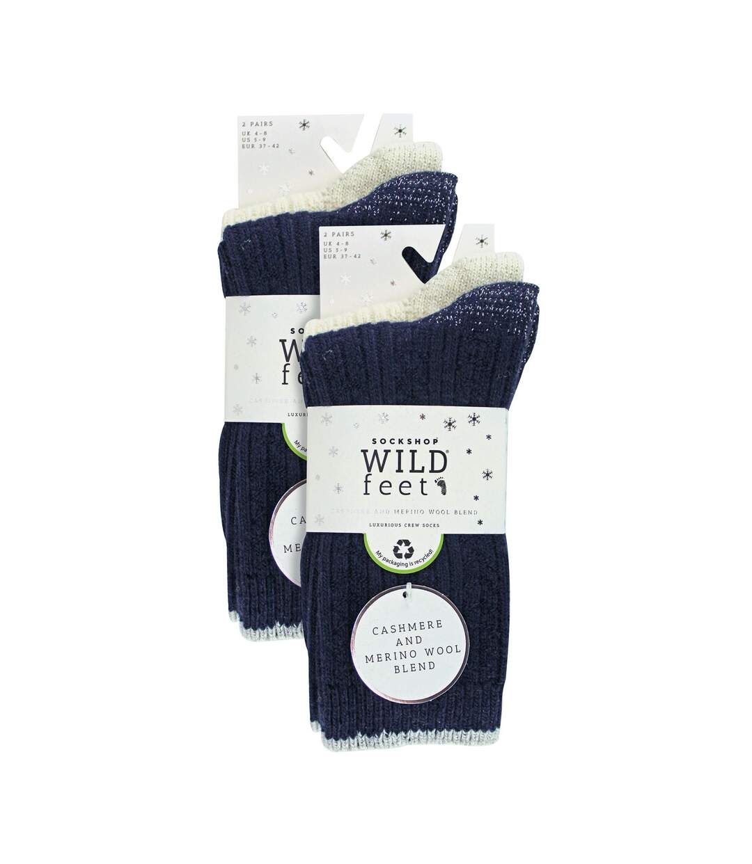 4 Pack Ladies Cable Knit and Lurex Glitter Socks for Sparkling Style and Comfort-2
