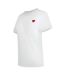 Unisex Adult Heart Logo T-shirt White Love Moschino-1