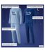 OZABI Pyjama Homme Pack de 2, Polaire Douce et Moelleuse, Broderie-5