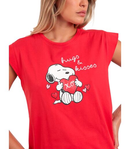 Pyjama short t-shirt Peanuts In My Heart Admas