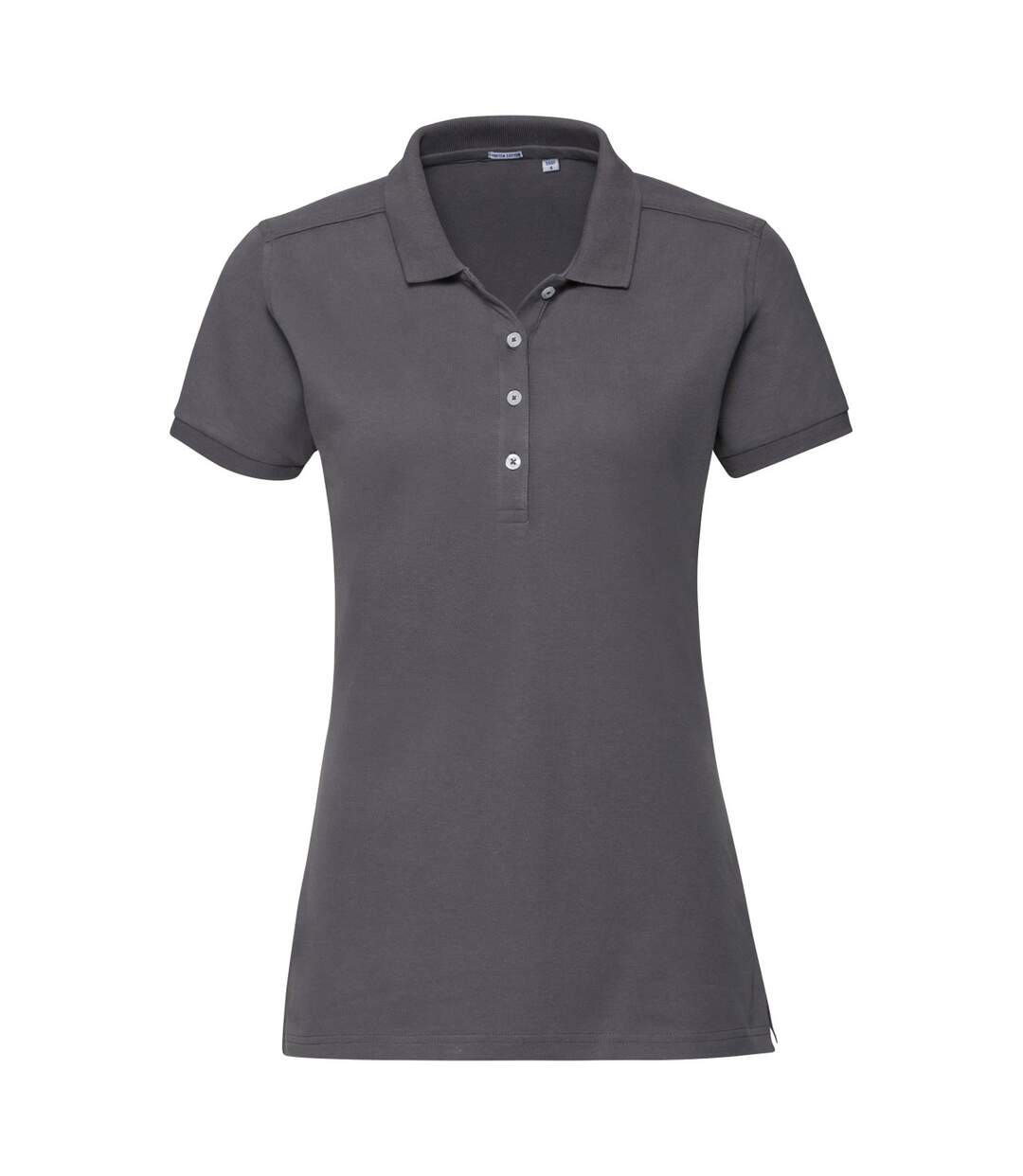 Polo manches courtes femme gris foncé Russell